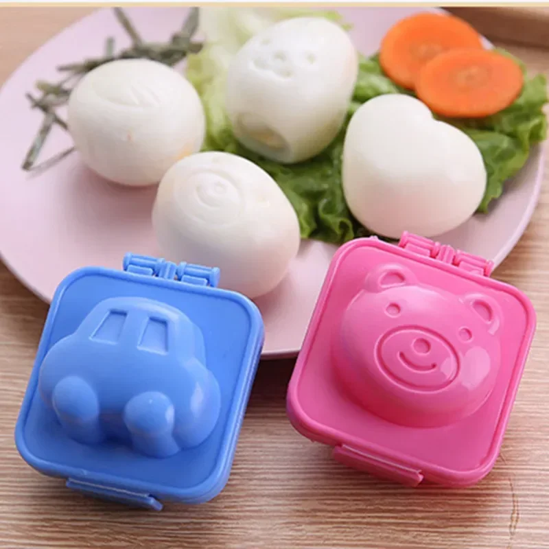 Boiled Egg Mold Cute Cartoon DIY Egg Ring Mould Bento Maker Cutter Decoratin Rice ball Kitchen Accessories 1/6 Pcs