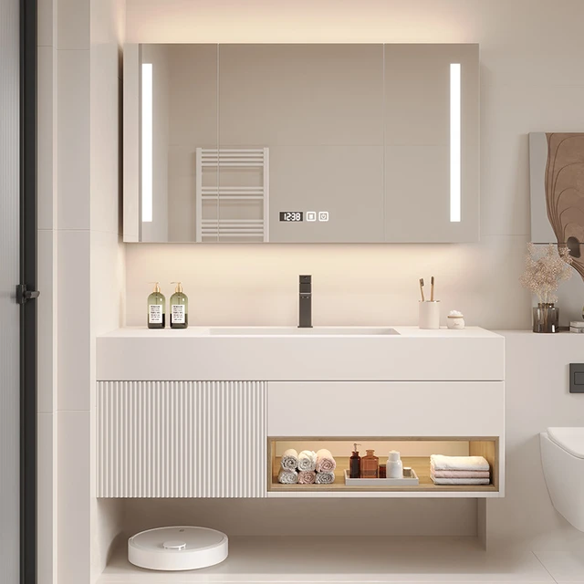 Smart Wooden Bathroom Cabinets Bathroom Furniture Simple Modern