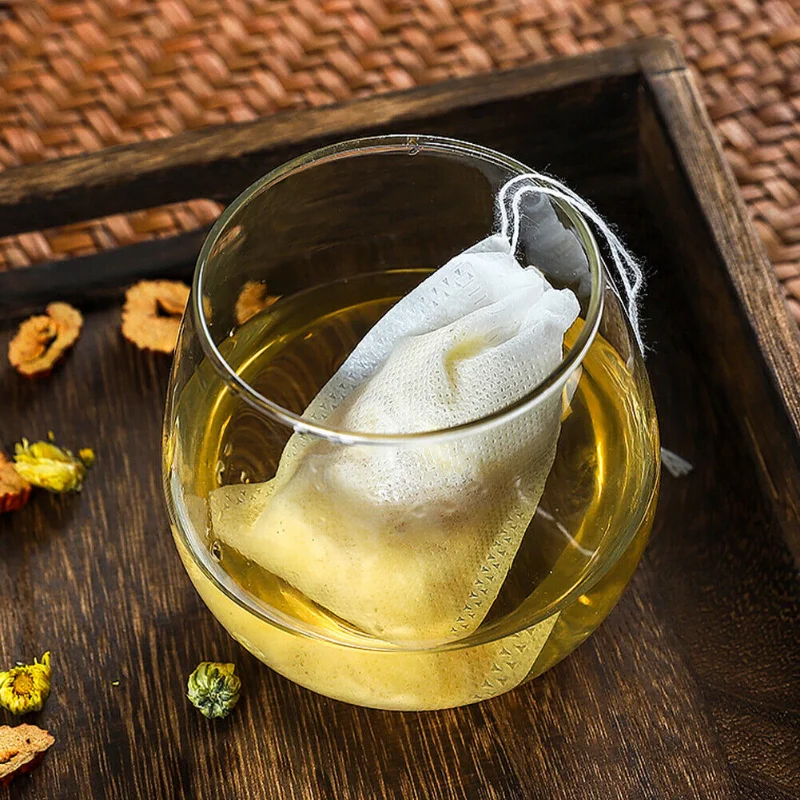Tea Bags disposable tea filter bags disposable tea bags Disposable Non-woven Fabric Tea Filter Bag Spice Coffee Infuser with String Heal Seal 100/50PCS