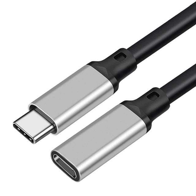 USB C Extension Cable Male to Female Type C USB3.2 Gen2 10Gbps 100W