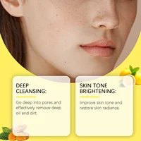 Tampons nettoyants à l'acide kojique au curcuma, tampons exfoliants, élimine les peaux mortes, rétrécit les Pores, éclaircissement lisse, nettoyage du visage 4