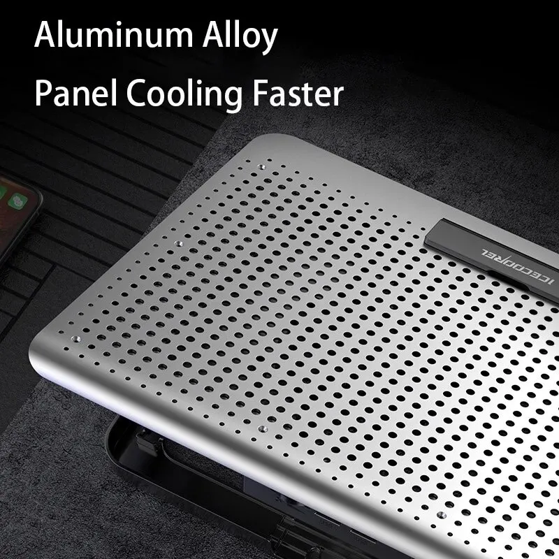 Laptop Fan Laptop Fan Stand Laptop Cooling Pad Laptop Stand ICE COOREL Notebook Radiator 2 USB Ports 11-19 Inch for Gaming