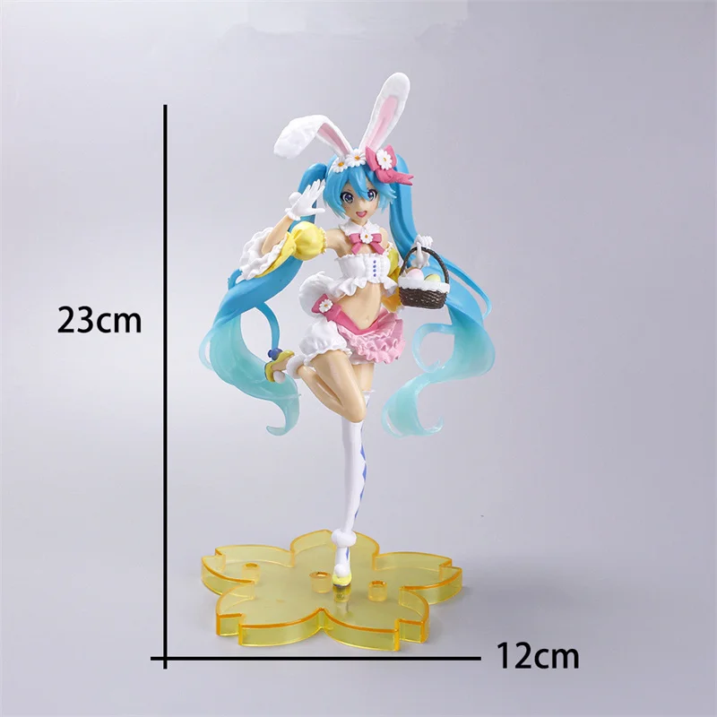 New Anime Hatsune Miku Action Figures Pink Sakura Ghost kawaii girl PVC Action Figures Model Collecting Desktop Decor Toys