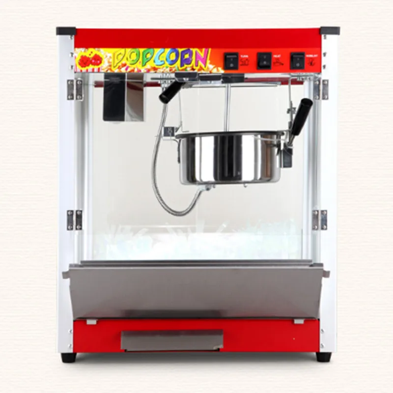 New design hot sale Flat Top Corn Popper Ball Popcorn Machine gasoline engine is suitable for exhaust nozzle ball head design and the throat can be adjusted at a small angle