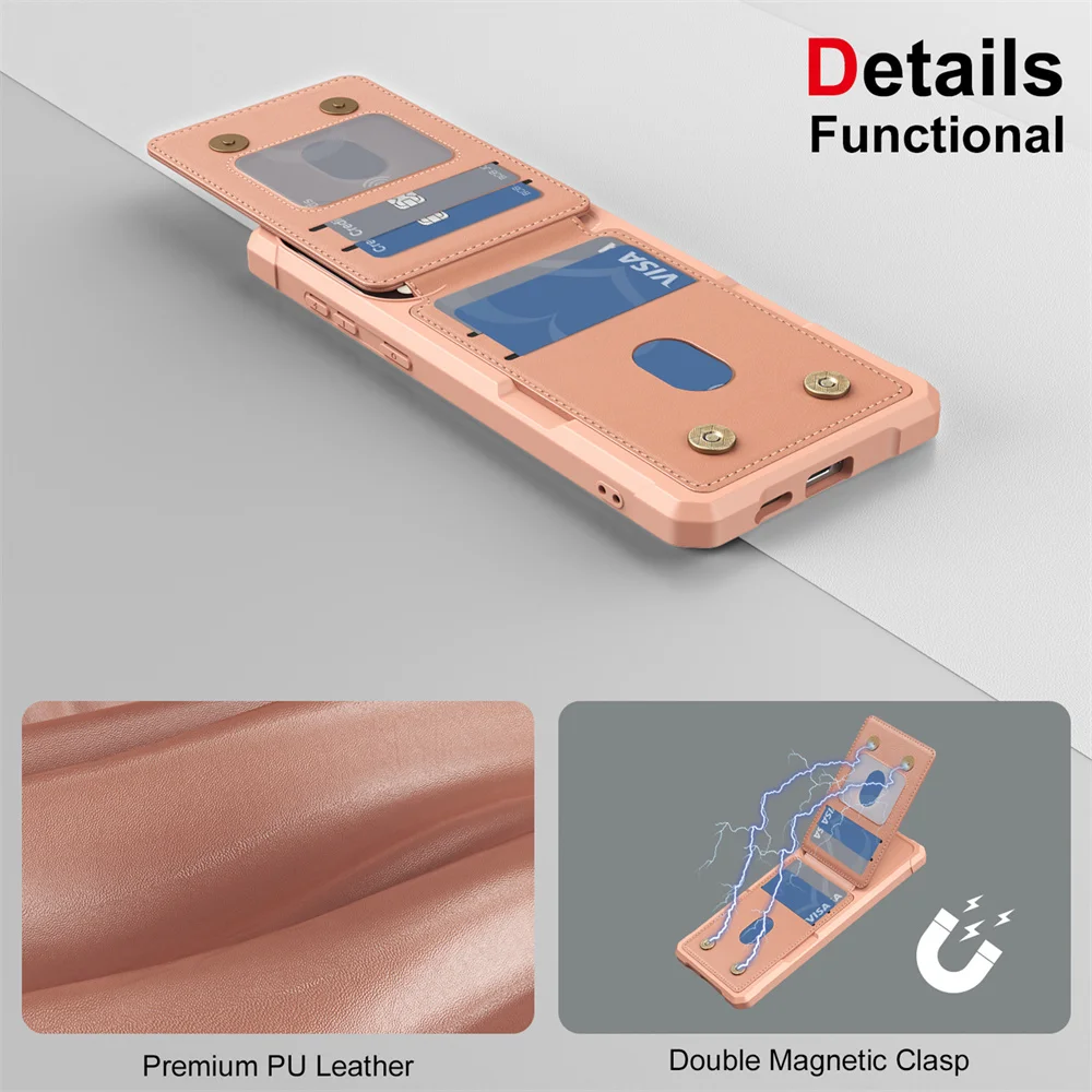 Sleek Wallet Case with Card Holder Slot, Universal Fit