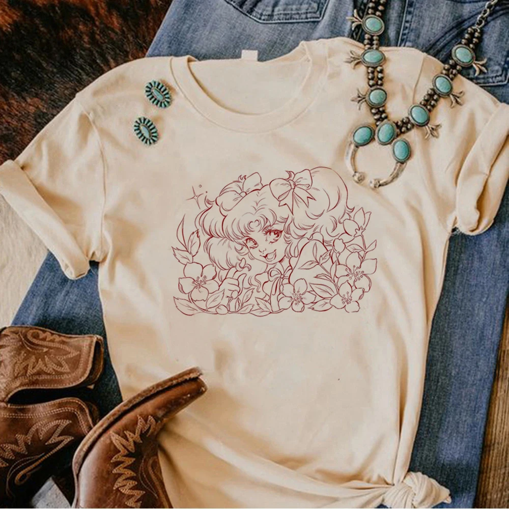 

Candy Candy Anime Tee women summer manga t shirt girl graphic streetwear anime clothes