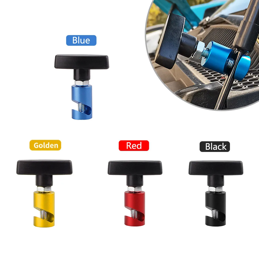 AluminumCarHoodHolderTrunkAirPressureAntiSlipEngineCover