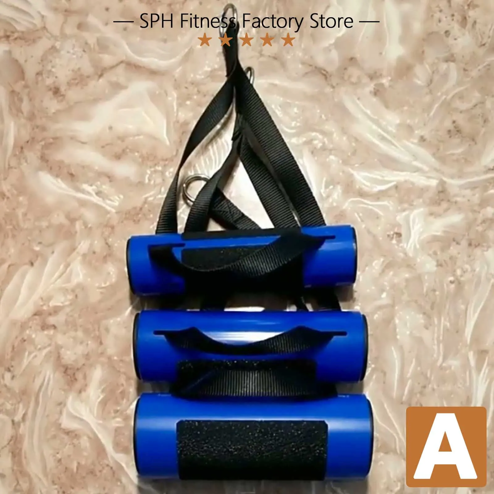 Wrist Exercise Equipment Anti-Slip Wrist Handle Grip Fixed Strap for Arm Strength Training Home Gym Fitness Attachment