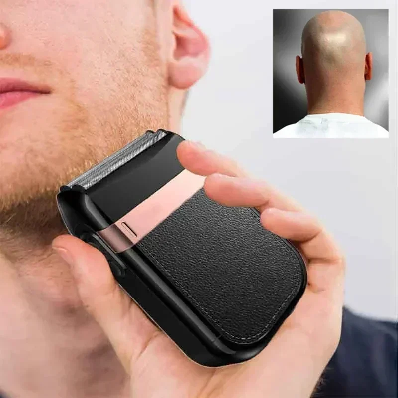 Kemei 2024 Rechargeable Shaver For Men Washable Electric Shaver Beard Shaving Machine Bald Head Electric Razor With Extra Mesh 2