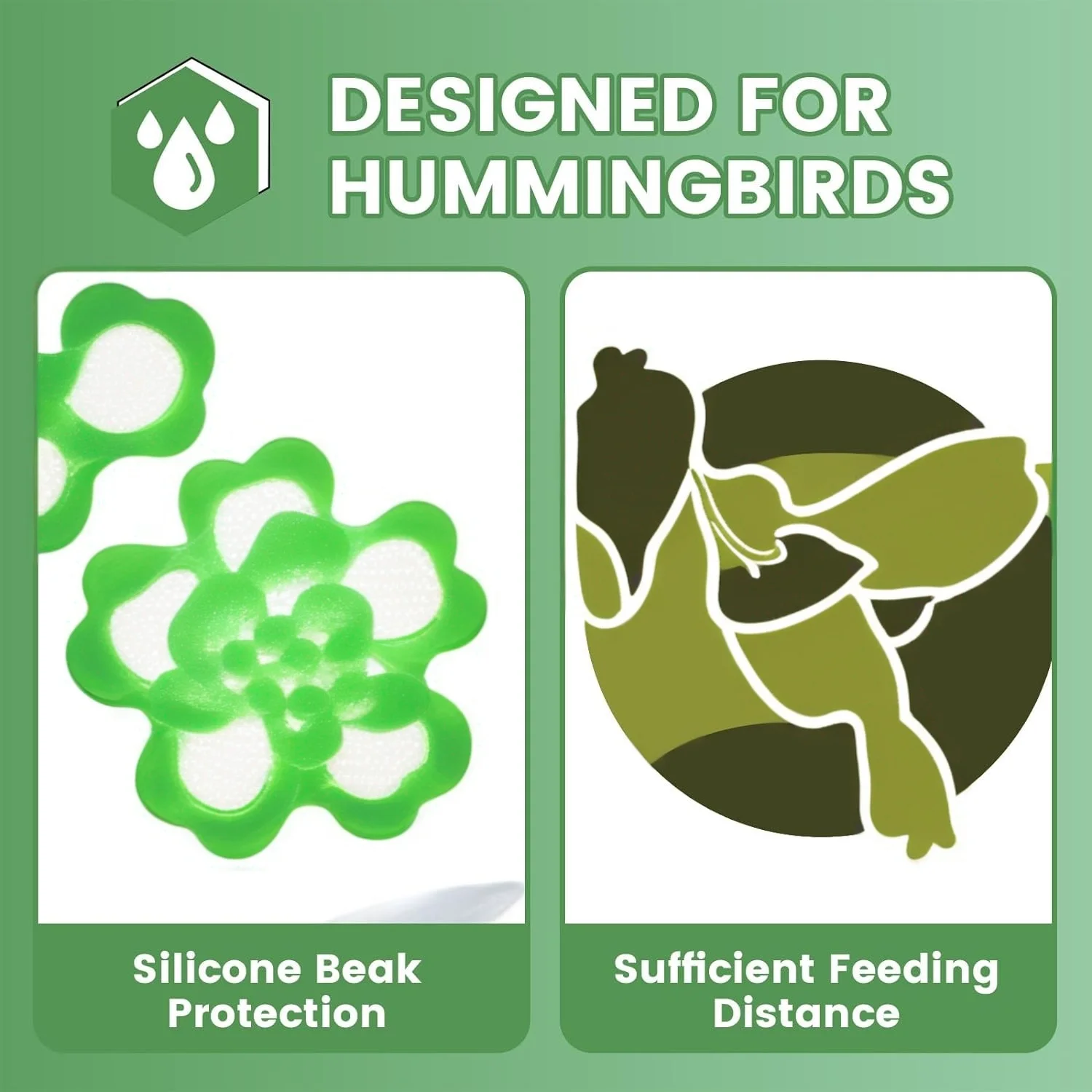 Hummingbird Water Feeders Outdoors Hanging Decorated With Water Spout Bird Dispenser Mushroom Shape Feeder Outside