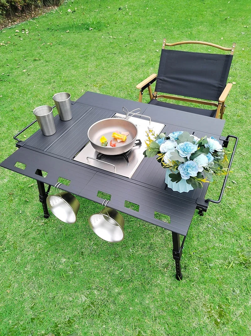 Lohascamping Portable Gas Burner Table High power Camping Stove Table Frying Pan Butane Furnace flat Folding Gas Burner