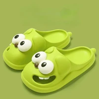 Tongue Kiss Slippers Big Eye Dog Slippers,Cute Funny Big Eye Dog Fun Cartoon Package Head Eva Slippers For Women - Image 4