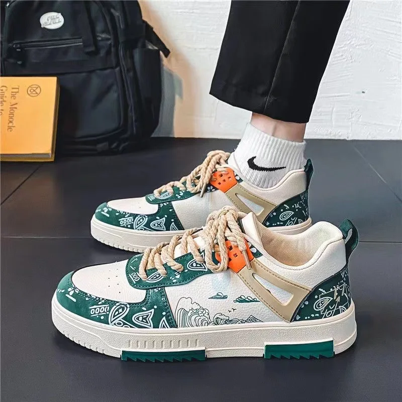 

Men's Shoes 2023 New Breathable Sports Board Shoes Korean Version Fashion Versatile Casual Boys' Low Top Fashion Shoes