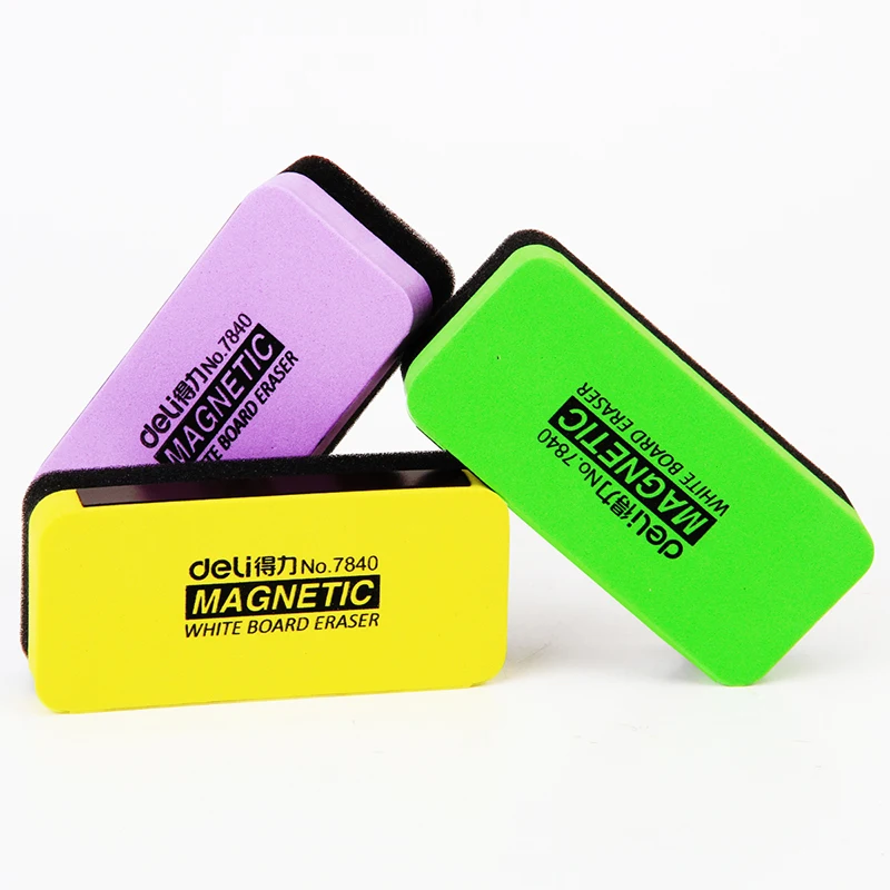 Deli 1PC Whiteboard Eraser Magnetic Random Color Office School Stationery 7840