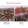 5Pcs Wrench Screwdriver Organizer Rail Rack Storage Holder Garage Workshops Hardware Tool Display Hanger Wall Mount Rack 4