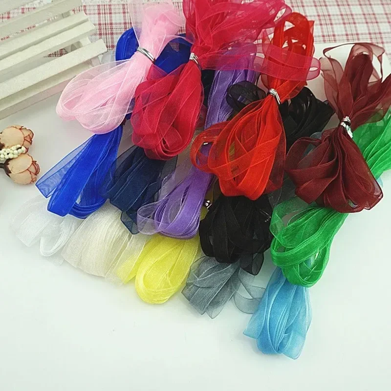 Elegant 3/8'' Organza Ribbon for Gift Wrapping and DIY Crafts - 10 meters