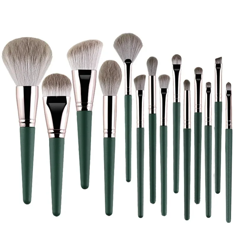 14-Piece Luxurious Fluffy Makeup Brush Set