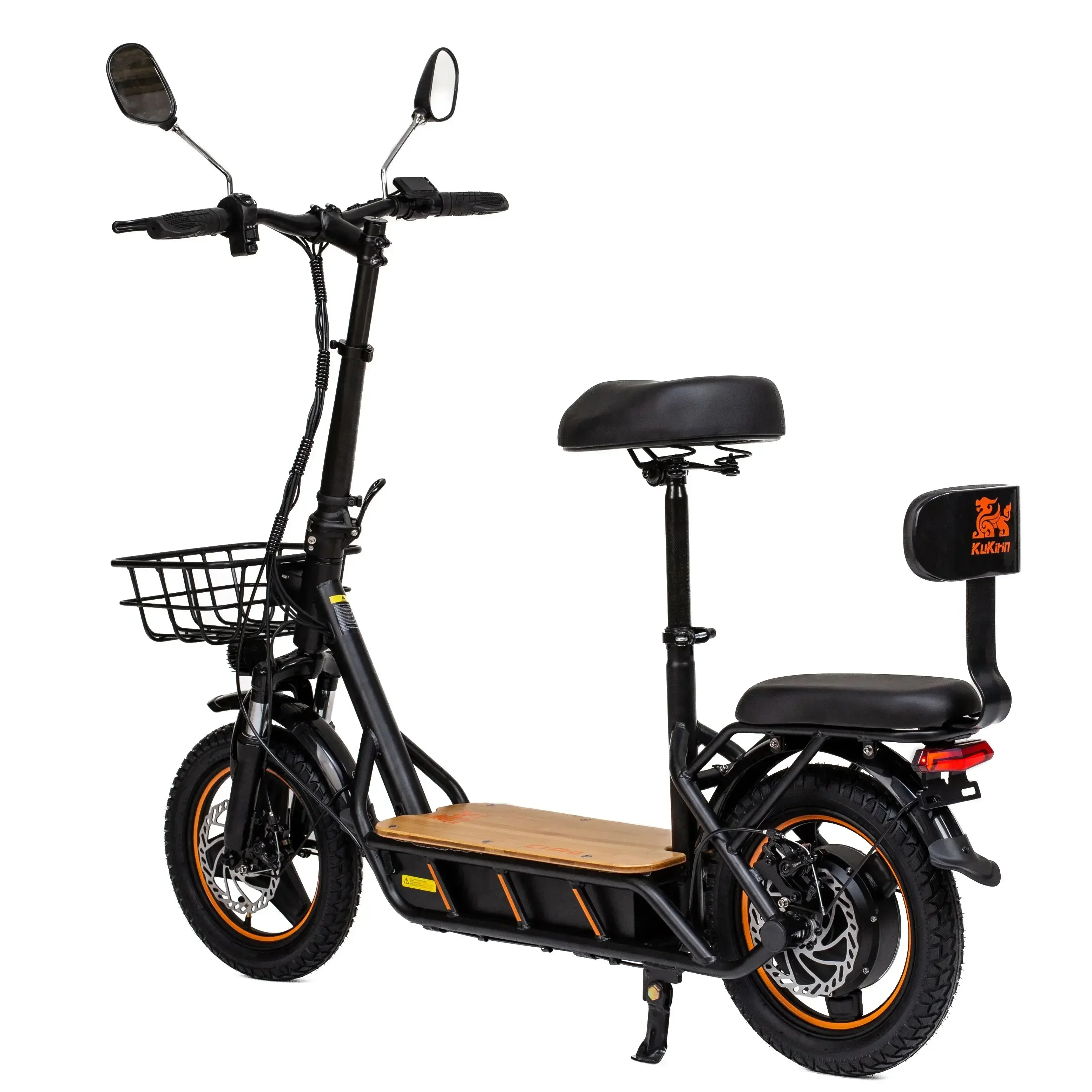 Monopattino Elettrico per Adulti KuKirin C1 Pro con Sedile, Pneumatici da 14 Pollici, Motore da 500W, Batteria da 48V 26Ah, Velocità Massima 45km/h, Moto Elettrica - immagine 4