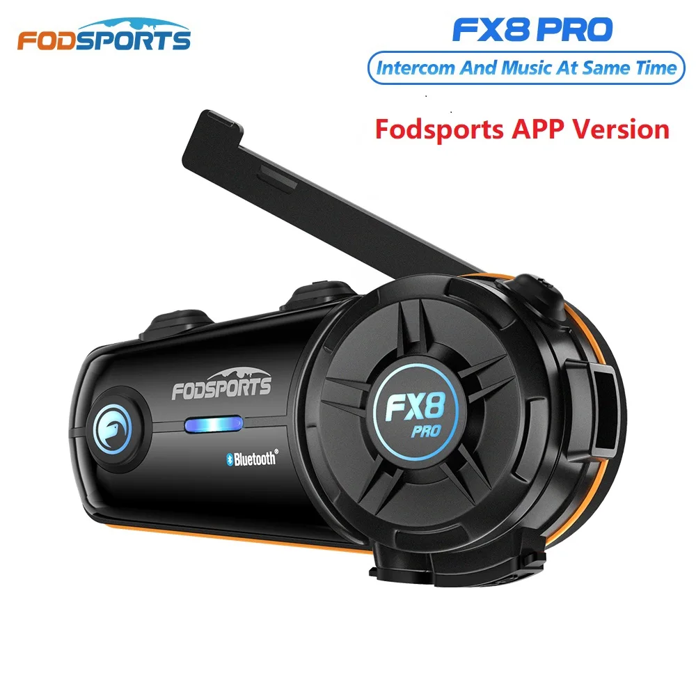 Fodsports FX8 Pro バイク用インターコム Bluetooth ヘルメットヘッド