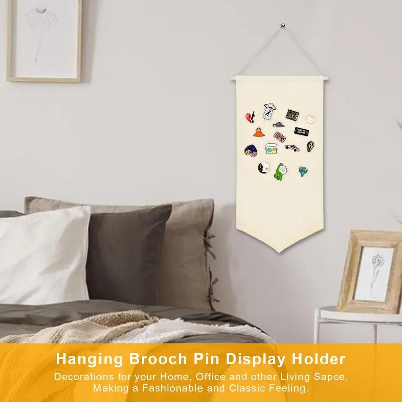 Enamel Pin Display Banner Fabric Badge Storage Holder Enamel