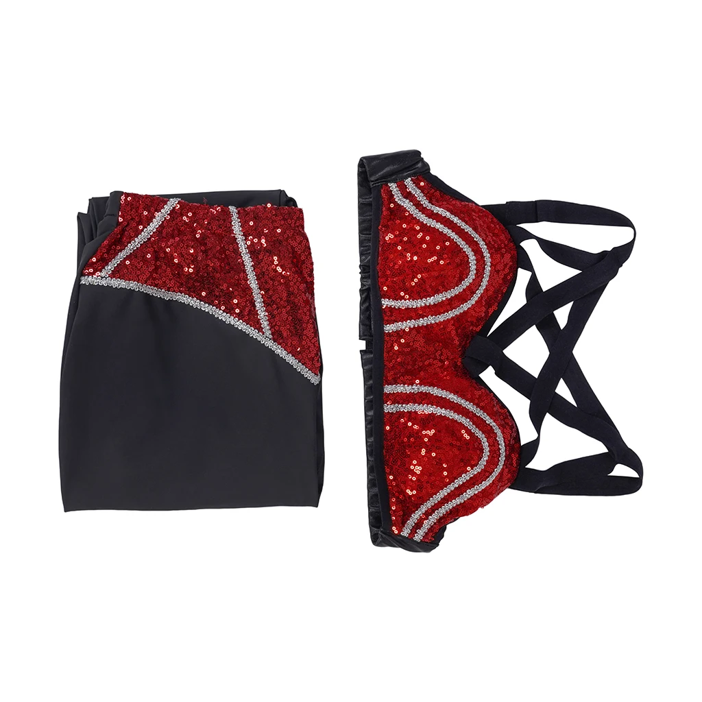 Selena Quintanilla Cosplay Costume Sexy Red Bra Costume Top Pants