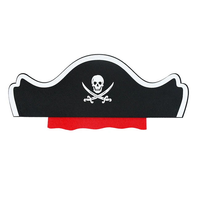 10/20Pcs Pirate Captain Hat Skull Print Eye Patches Children Adult