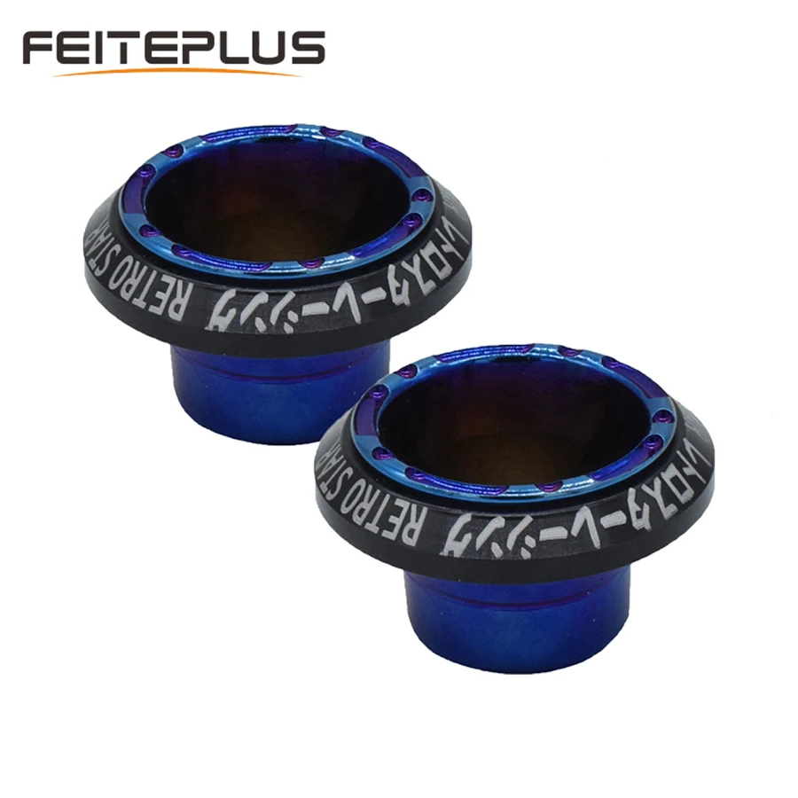 

2x титановая CNC передняя вилка для мотоцикла ударопрочная защита от падения Стайлинг для Harley Yamaha Honda BWS RSZ