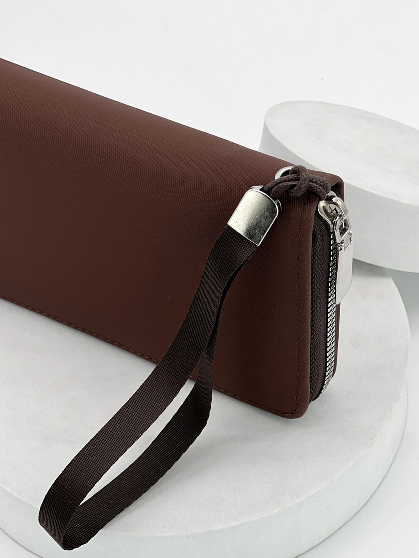 New Pu Urban Simple Large-Capacity Multi-Card Slot Mobile Phone Bag Single Zipper Fashionable Long Style