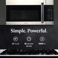 Over-the-Range Microwave Oven, 1.7 Cu. Ft. - 1000W - Auto Reheat, Multi-Stage Cooking, Melt/Soften Feature, Child Safety Lock, L 2