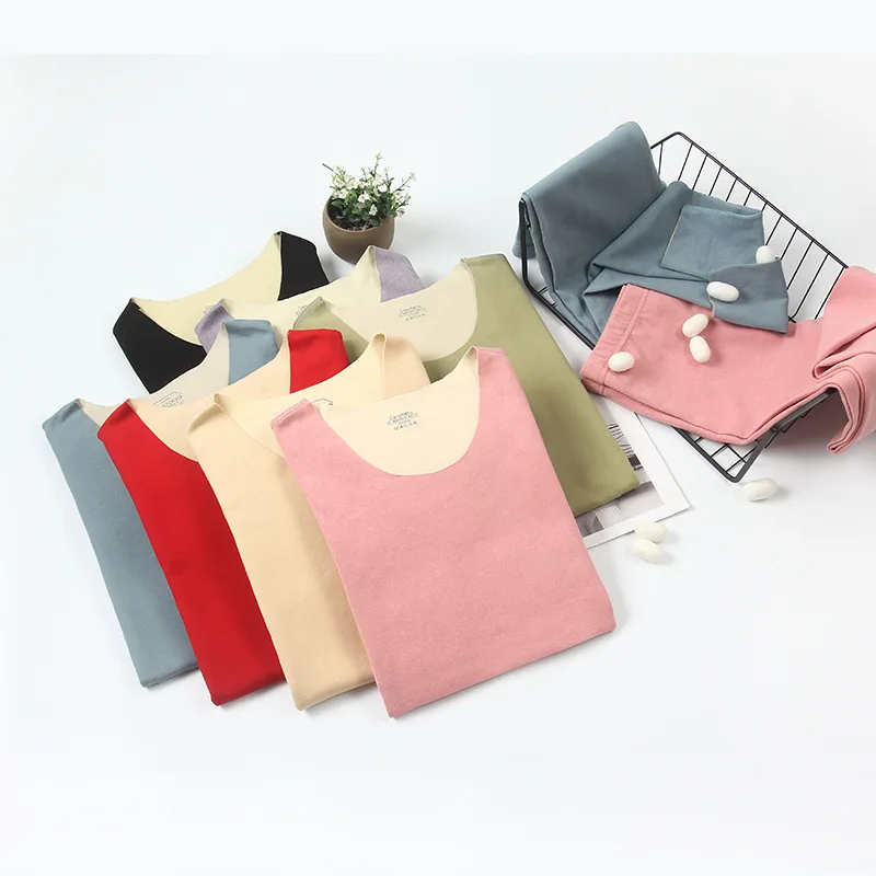 Thermal Underwear For Women Sexy Warm Long Johns Velvet Slim Seamless Thermal Underwear Set Warm Pijamas Women Winter Clothes
