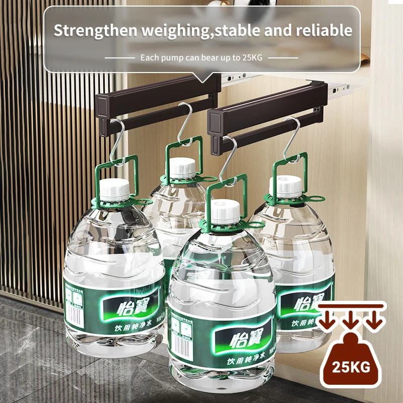 Expandable Sliding Pants Rack Aluminum alloy Wardrobe Clothes Rack Wall-mounted Retractable organizer Collapsible Drying Holder 3