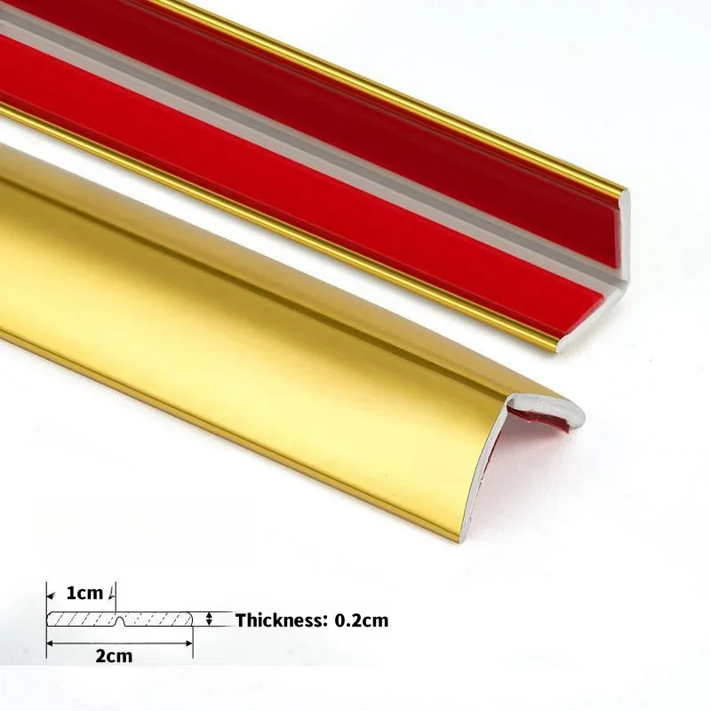 Description Picture 2 of item2M Self-Adhesive Wall Corner Molding Trim Tape PVC anti-collision decorative strips wall sticker Furniture Wall Corner protector