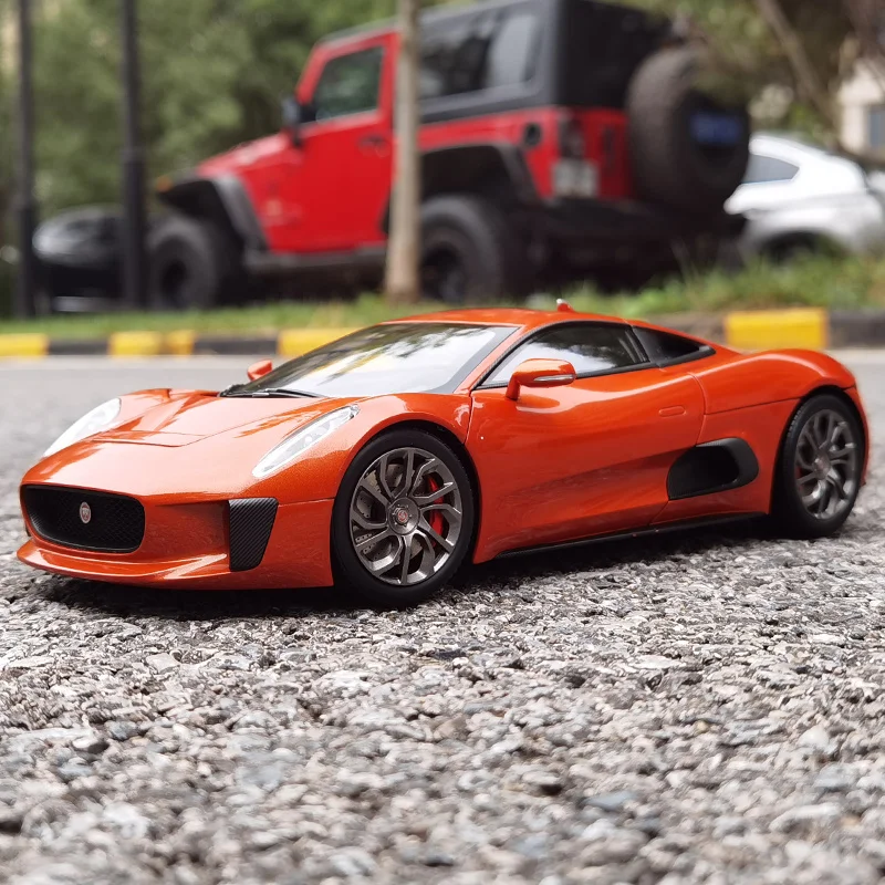 自動車 Jaguar Diecast 1/18 CX75 Sports car Almost Real AR 1/18 Jaguar C-X75-2015 CX75 Sports car model