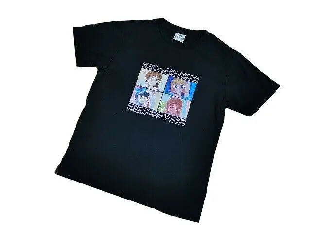 M(Jpn) Taglia Affitto Una T-Shirt Fidanzata Nera Chizuru Mami Ruka Sumi Rare Japan