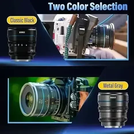 SIRUI NightWalker 24mm 35mm 55mm 16mm T1.2 S35 Night Walker Cine