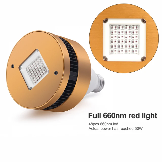 Par Led Grow Izzótest E27 Növényi Izzó, Ventilátor, Teljes Spektrumú Lámpák A Beltéri Növények Zöldségeihez És Palántához - Image 5