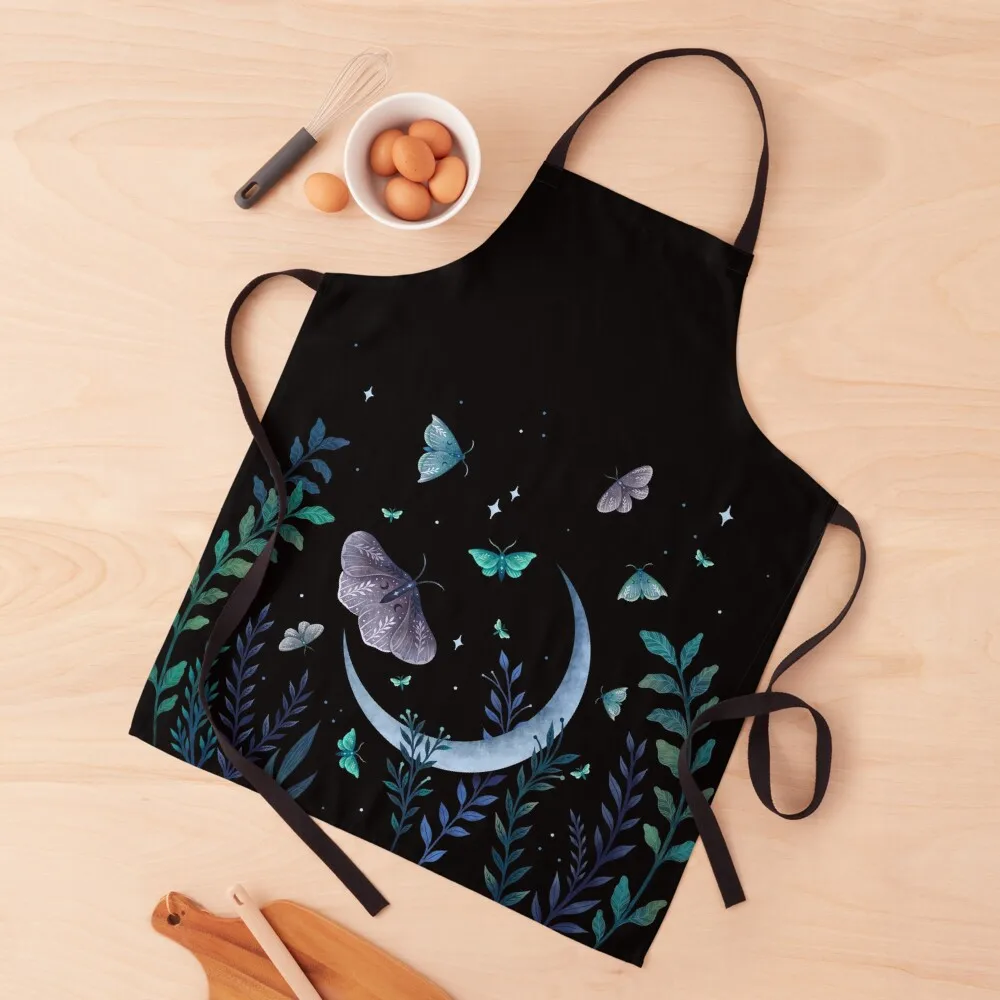 

Moth Garden Apron kitchen clothes Christmas gift chef for man Things For Kitchen Apron