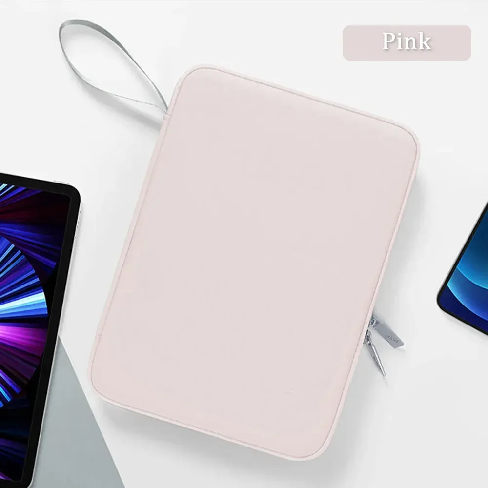 Multi-Pocket Shockproof Tablet Sleeve with Anti-Dust Protection