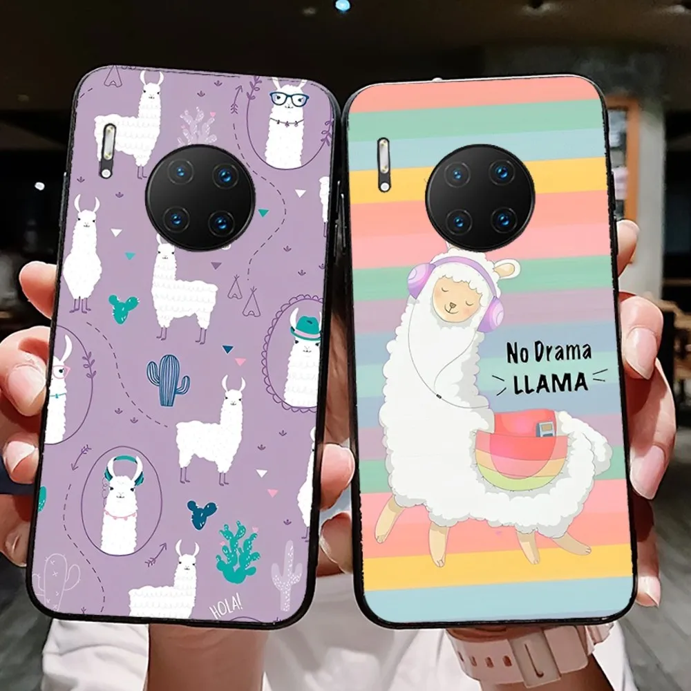 

Cute Alpaca Phone Case For Huawei Mate 10 20 30 40 50 lite pro Nova 3 3i 5 6 SE 7 pro 7SE