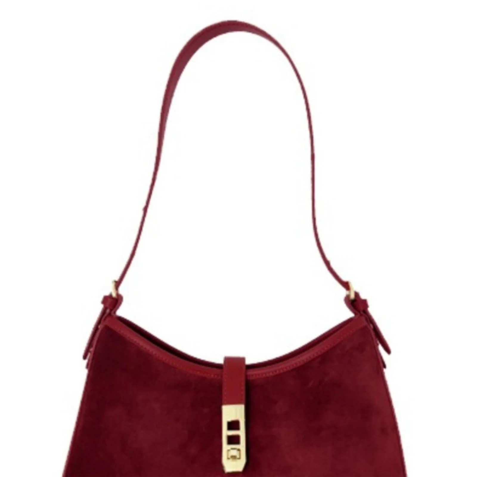 PU Leather Elegant Evening Clutch Solid Color Stylish Splicing Armpit Bag Large-Capacity Trendy Underarm Bag Commute Handbag