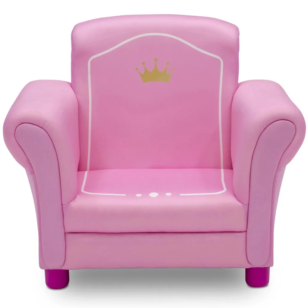 

Princess Crown Kids Upholstered Chair, Pink