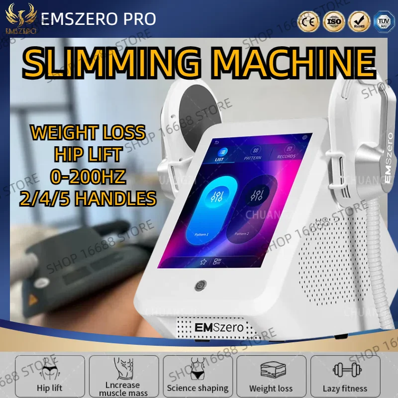 face liftting facial emrf muscle toning face lifting skin tightening increase muscle ems building anti ageing face machine EMSzero Machine Slimming Loss RF EMS Sculpt NEO Slimming Body Sculpting Muscle Increase 200HZ 6500W 14 Tesla 2/4/5 Handles Salon