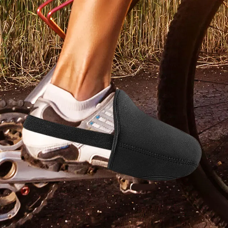 1 Pairs Overshoes Outdoor Cycling Overshoes for Men Women Bike Bicycles Shoe Toe Warmer Protector