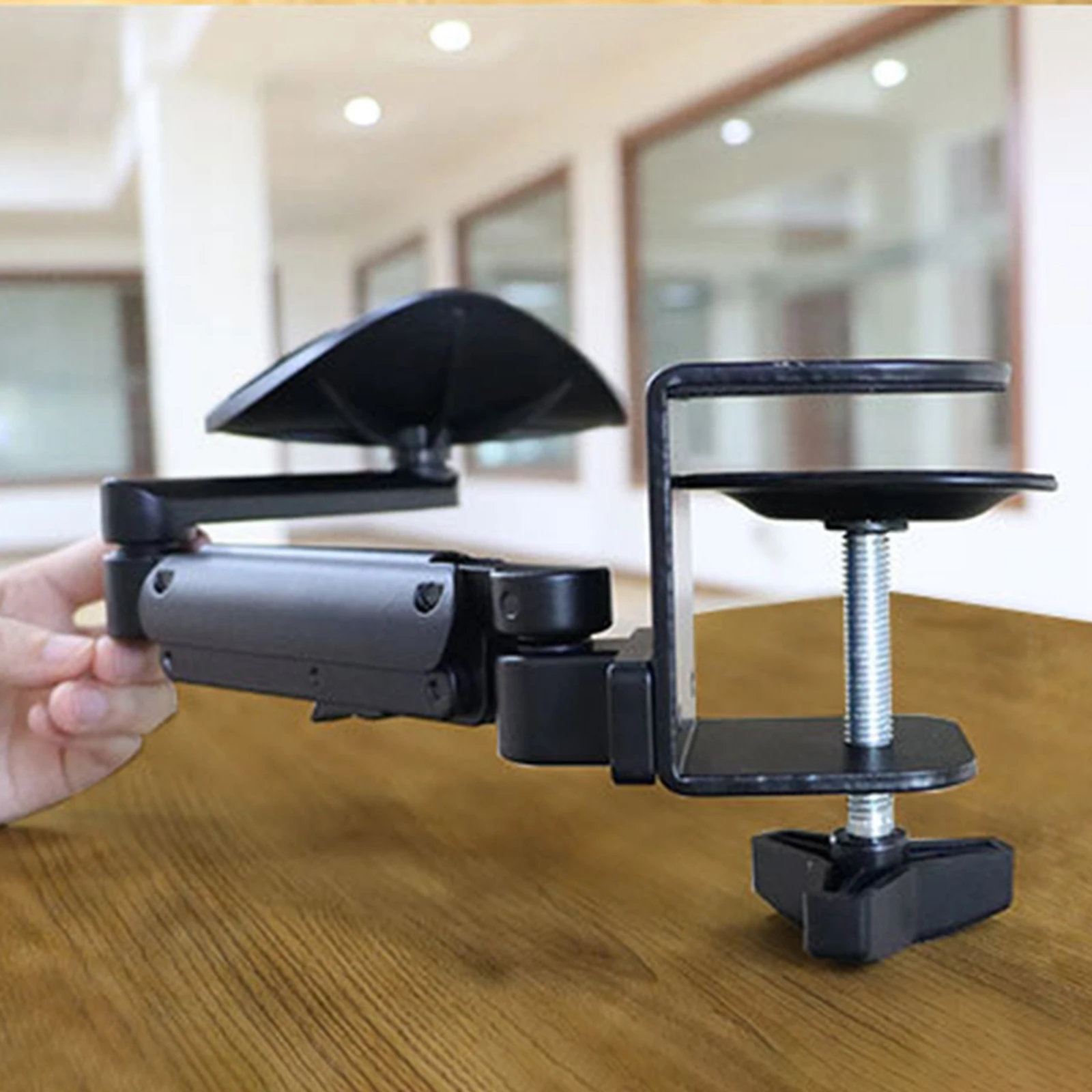 Suporte Ergonômico para Descanso de Braço para Mesa Almofada de Pulso Ajustável Suporte para Computador para Escritório Mesa para Laptop Fácil de Instalar