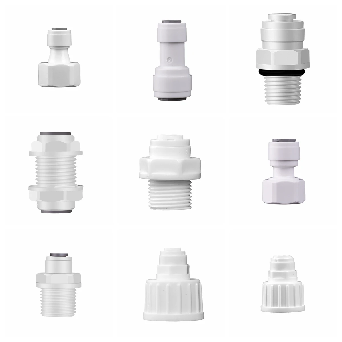 Pipe Fitting RO Water 1/4 3/8 Straight Type Male Female Thread Coupling Hose Connector RV Parts