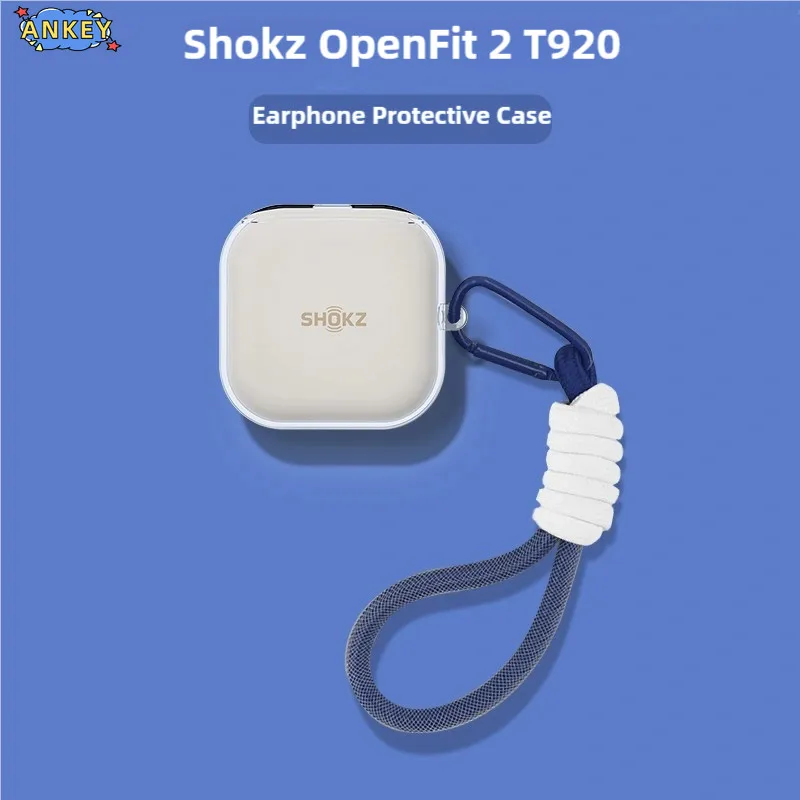 for Shokz OpenFit 2 T920 Case Protective Transparent Clear OpenFit