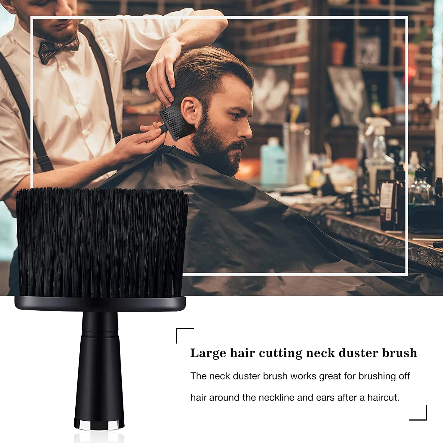 Pro Hairdresser Dusting Brushes Salon Hairdressing Clean Brush Neck Duster Face Hairbrush Barbershop Haircut Cleaning Supplies
