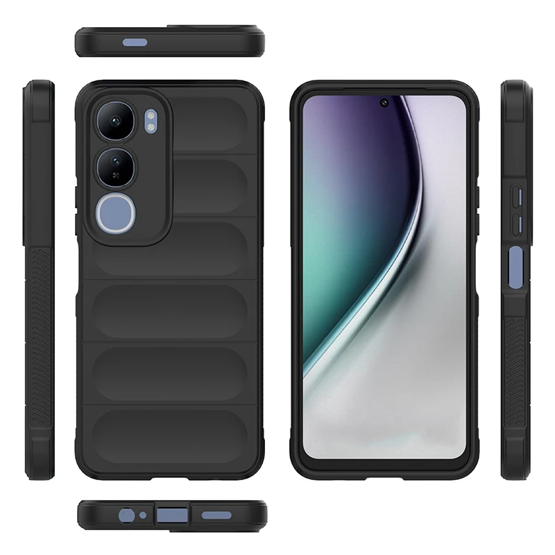 Enhanced Shockproof Rubber Silicone Protective Bumper Case for Vivo Y29 and Y19s (6.68 inch)
