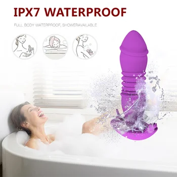 Bluetooth Thrusting Dildo Vibrator Big Butt Plug Anal Vibrator APP Control Male Prostate Massager Anus Sex Toy for Women Gay 18+ 5