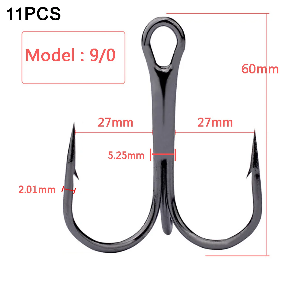 Treble Hook 10#-10/0# Full Size Fishhooks 34PCS/10PCS Super Sharp